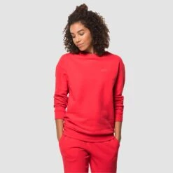 Jack Wolfskin ESSENTIAL CREWNECK W Damen - Sweatshirt -FJÄLLRÄVEN Verkaufsgeschäft 5637929371 b essential crewneck w jack wolfskin 24