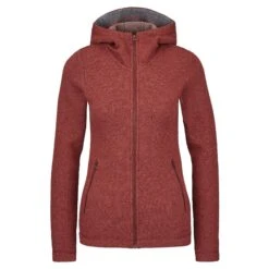 FRILUFTS TYA HOODED JACKET Damen - Fleecejacke Rot